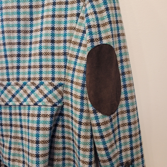 Talbots Preppy Wool Tweed Plaid Check Blazer - Sz 2P - Picture 4 of 8